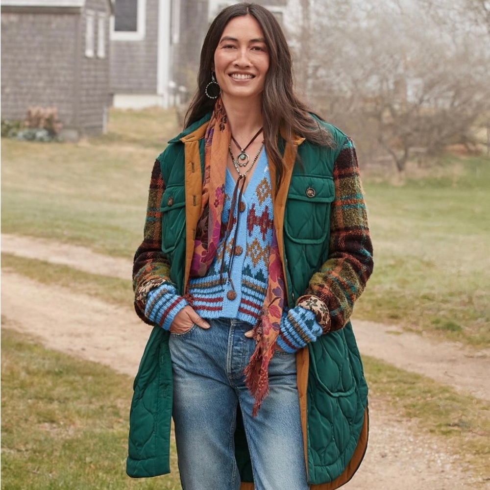 Women's Multicolor Quilted Jacket